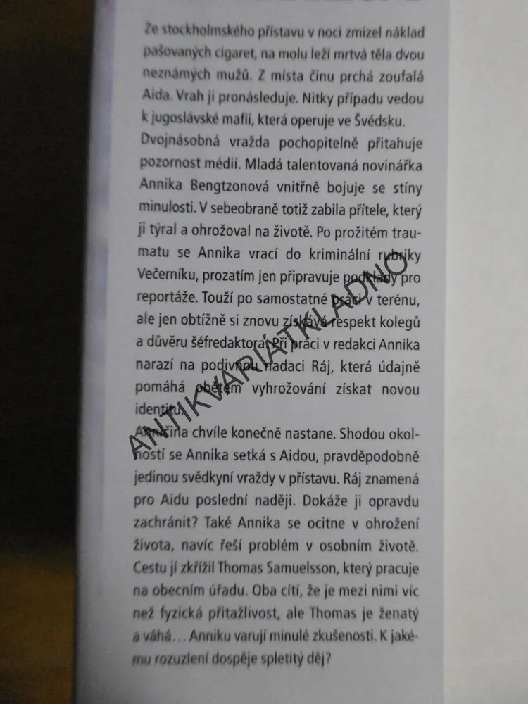 SVĚDEK, LIZA MARKLUND, **an