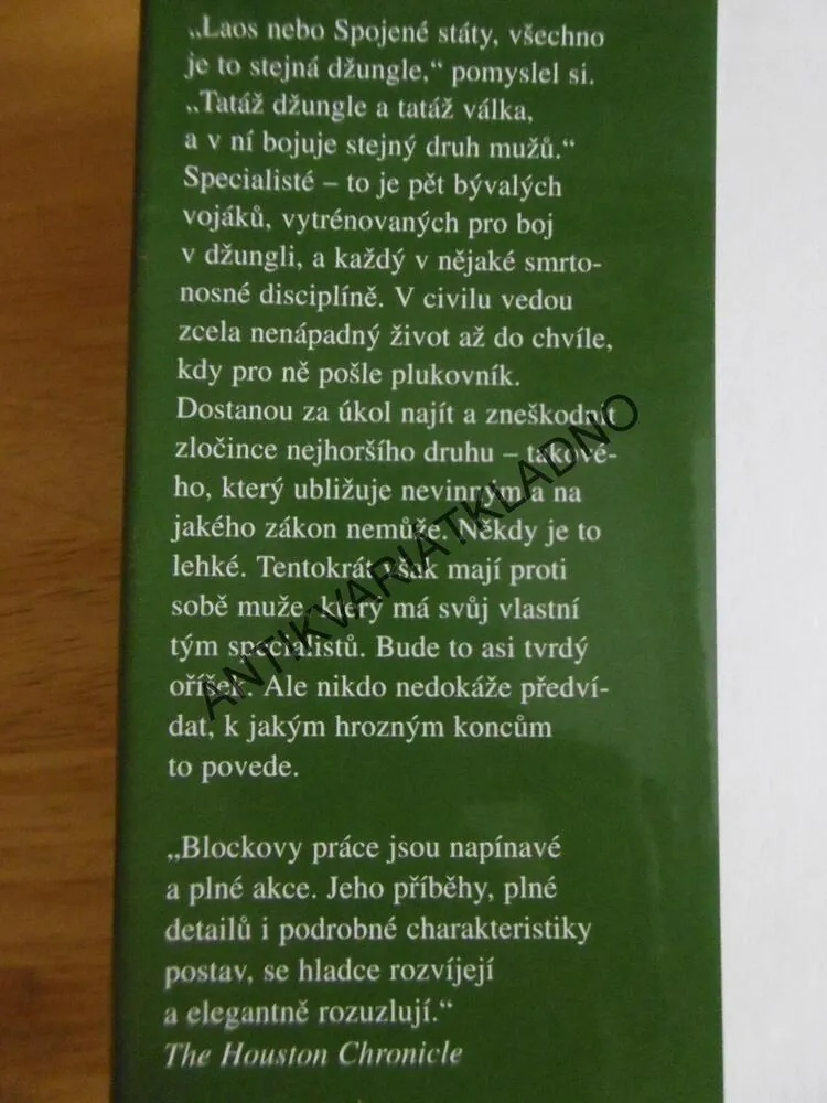 SPECIALISTÉ, LAWRENCE BLOCK, **an
