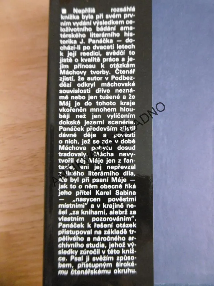 KAREL HYNEK MÁCHA V KRAJI SVÉHO MÁJE, J.PANÁČEK, **an