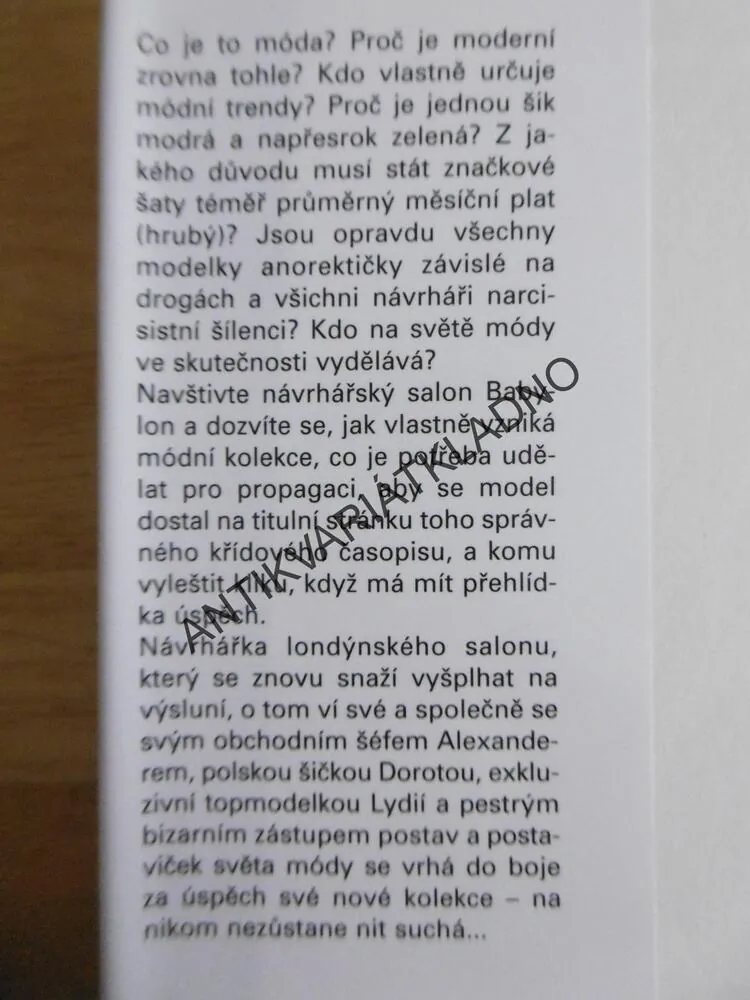 MÓDNÍ SALON BABYLON, IMOGEN EDWARDS-JONES, **an