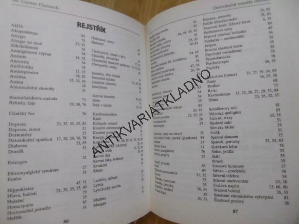 DETOXIKAČNÍ MASÁŽE MEDEM, METODA POSILOVÁNÍ REFLEXNÍCH BODŮ, DR. GÜNTER HARNISCH, **an