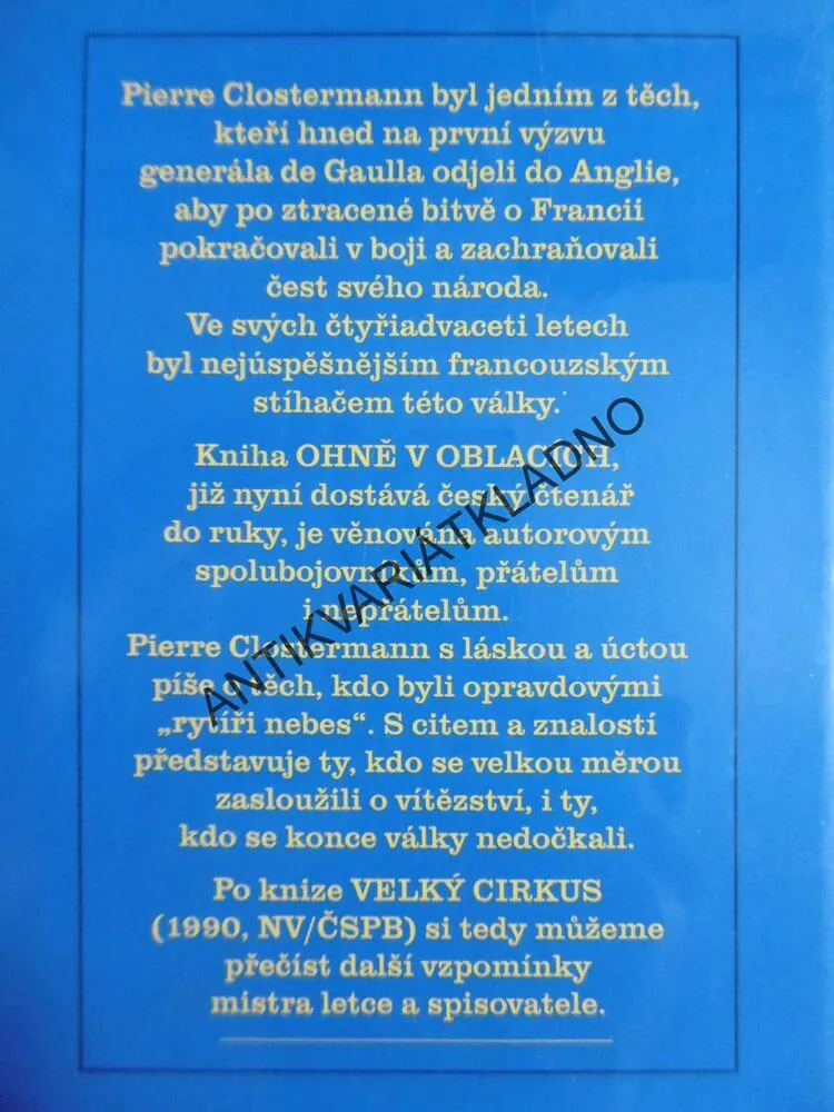 OHNĚ V OBLACÍCH, PIERRE CLOSTERMANN, **an