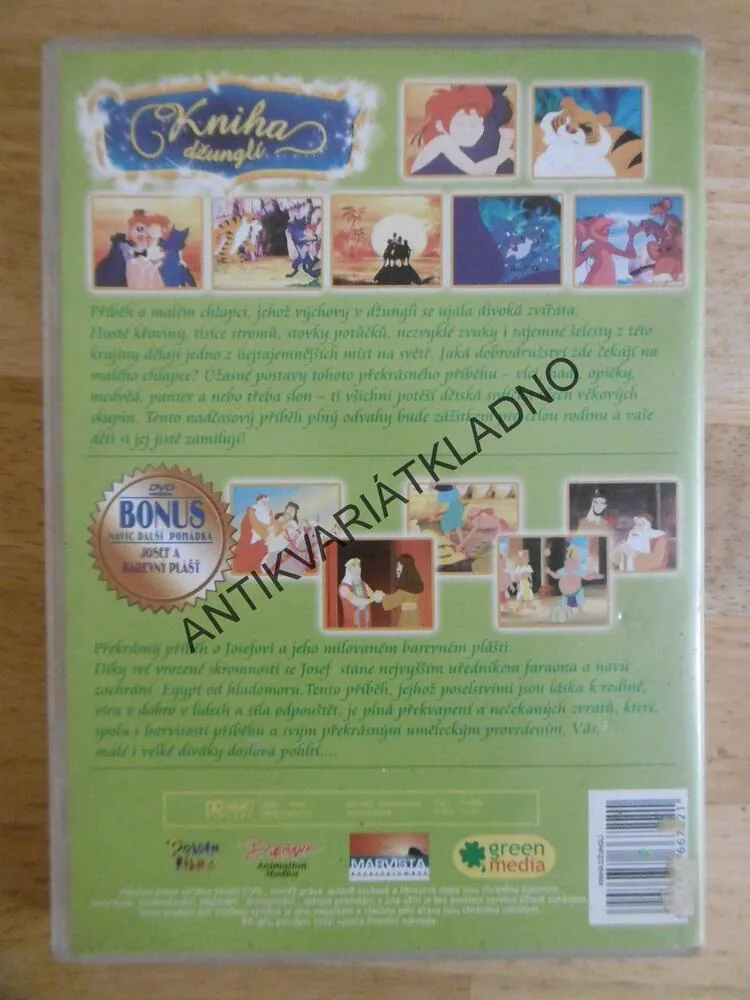 KNIHA DŽUNGLÍ, DVD FILM 