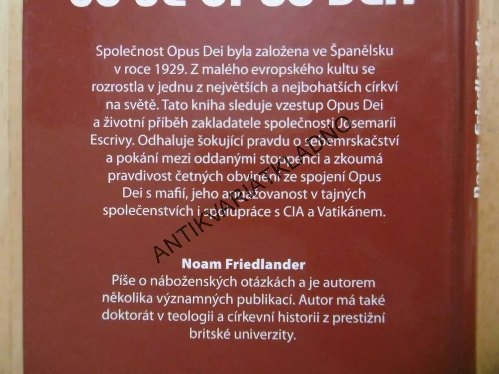CO JE OPUS DEI?, NOAM FRIEDLANDER, **an