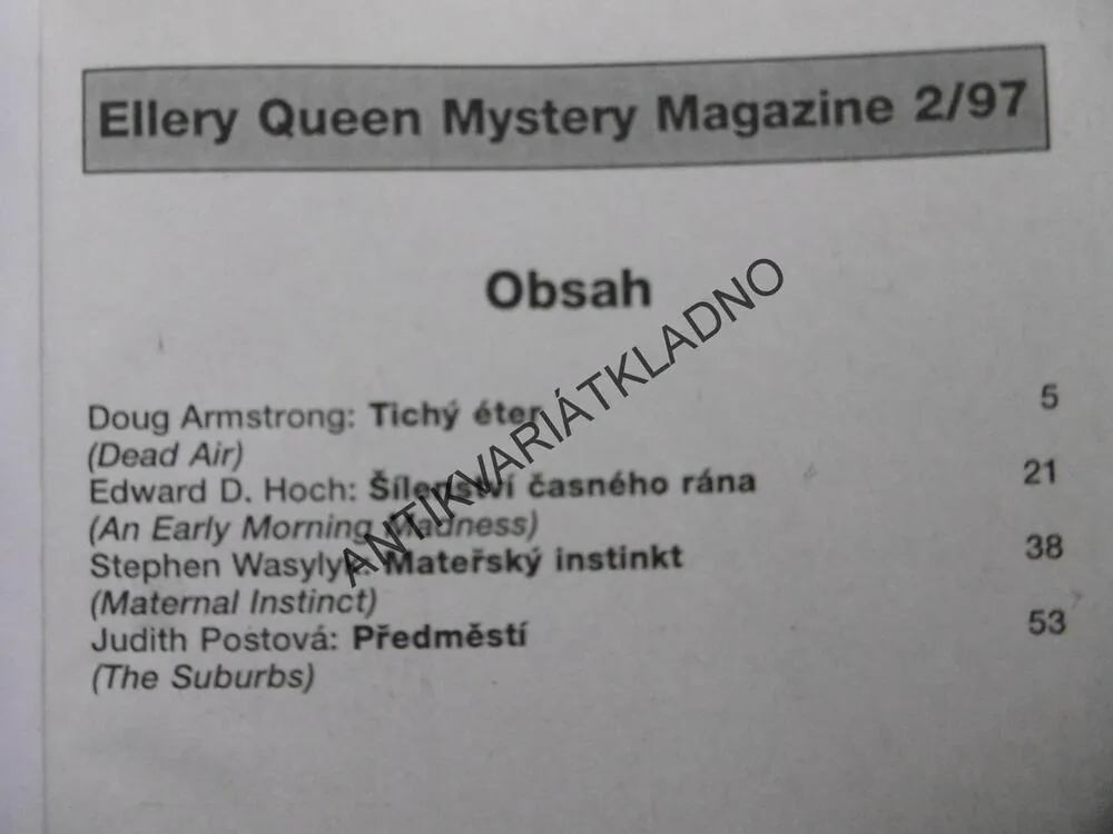 NEJLEPŠÍ DETEKTIVNÍ PŘÍBĚHY SVĚTOVÝCH AUTORŮ, **an