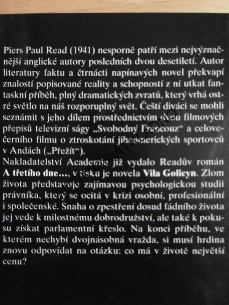 ZLOM ŽIVOTA, PIERS PAUL READ, **an