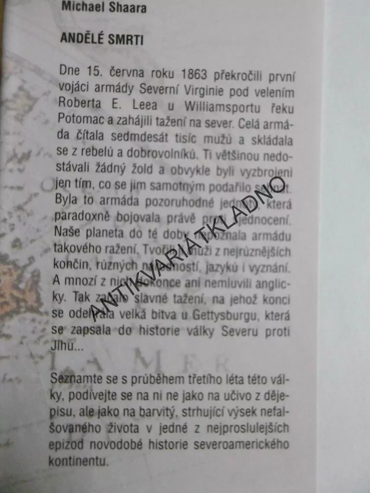 ANDĚLÉ SMRTI, MICHAEL SHAARA, **an