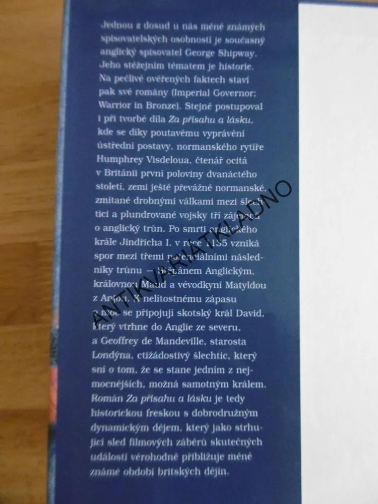 ZA PŘÍSAHU A LÁSKU, GEORGE SHIPWAY, **an