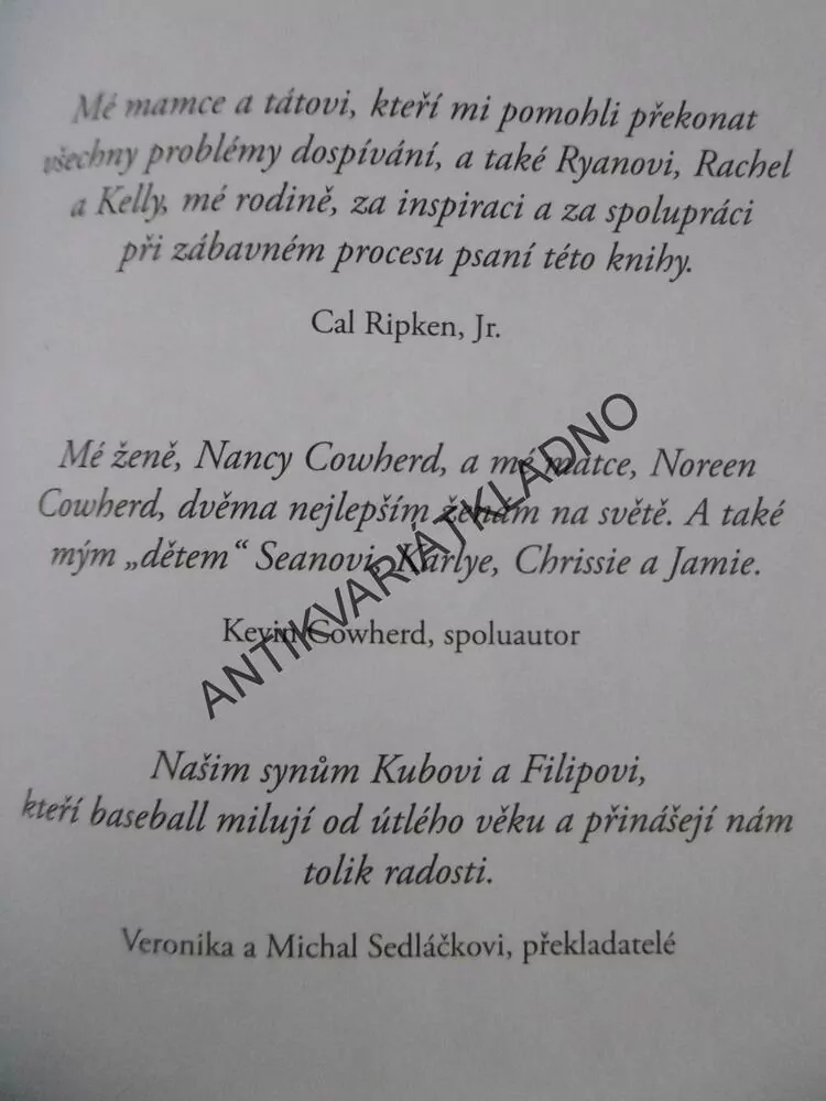 HORKÁ HLAVA, CAL RIPKEN, **an