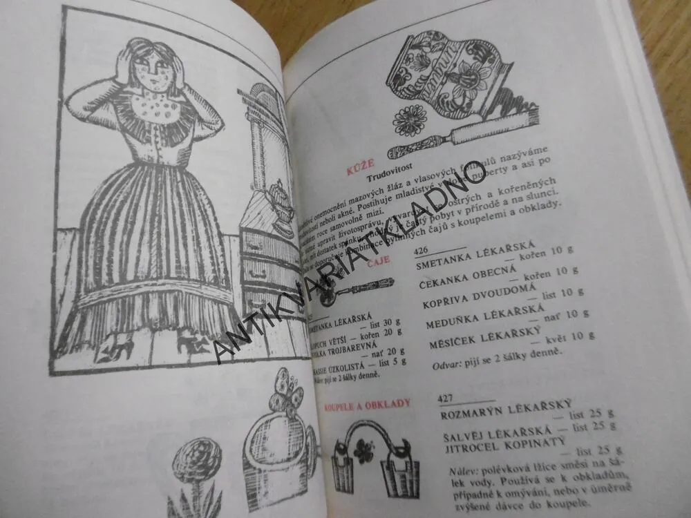 LÉČIVÉ ROSTLINY III, LIDOVÝ RECEPTÁŘ LÉČIVÝCH ČAJŮ, **an
