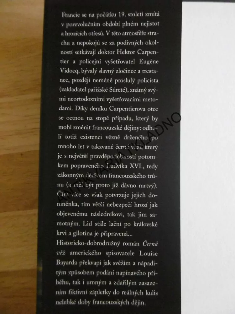 ČERNÁ VĚŽ, LOUIS BAYARD, **an