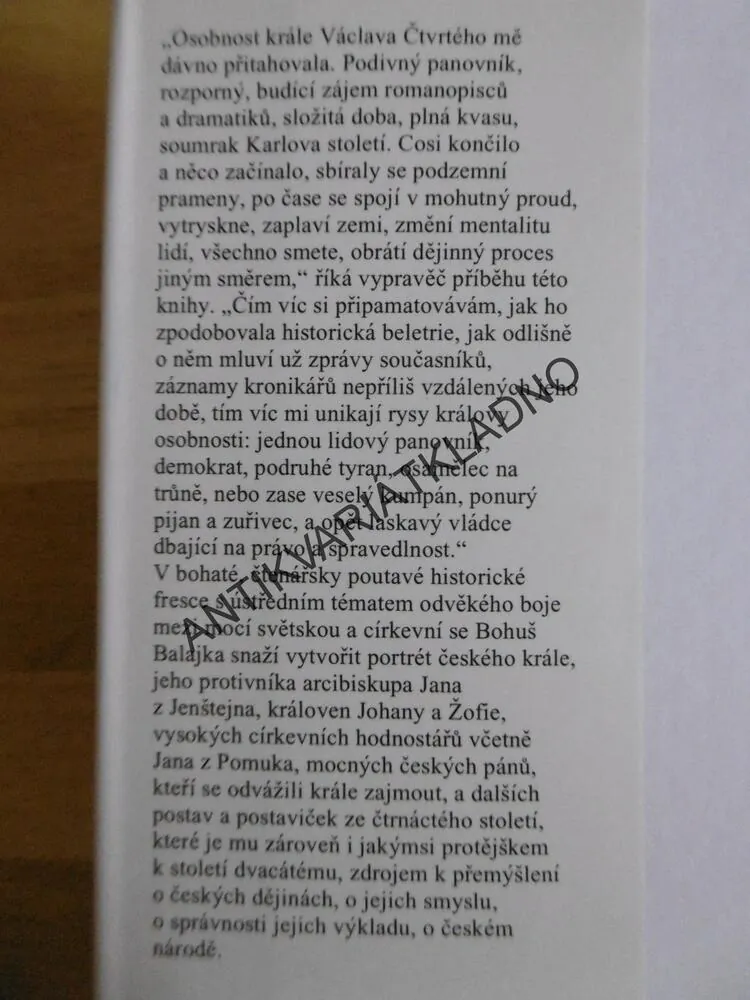 MEZI TRŮNEM A OLTÁŘEM, BOHUŠ BALAJKA, **an
