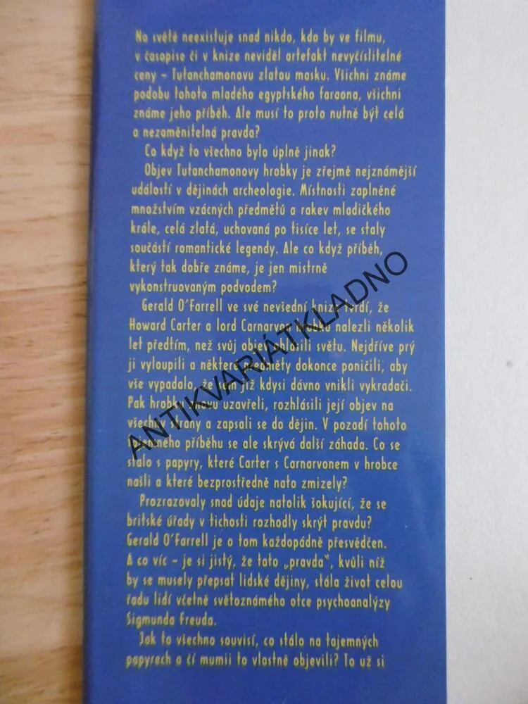 TUTANCHAMON: PODVOD, NEBO SKUTEČNOST?, GERALD O'FARRELL, **an