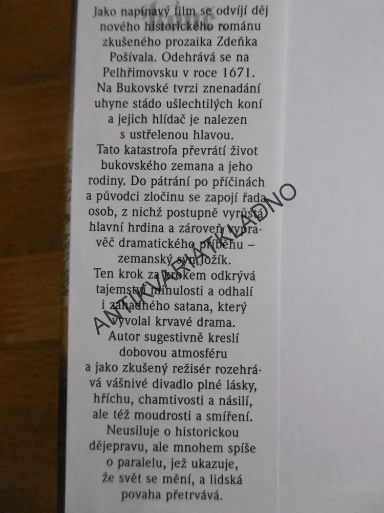 SATANOVI KONĚ, ZDENĚK POŠÍVAL, **an