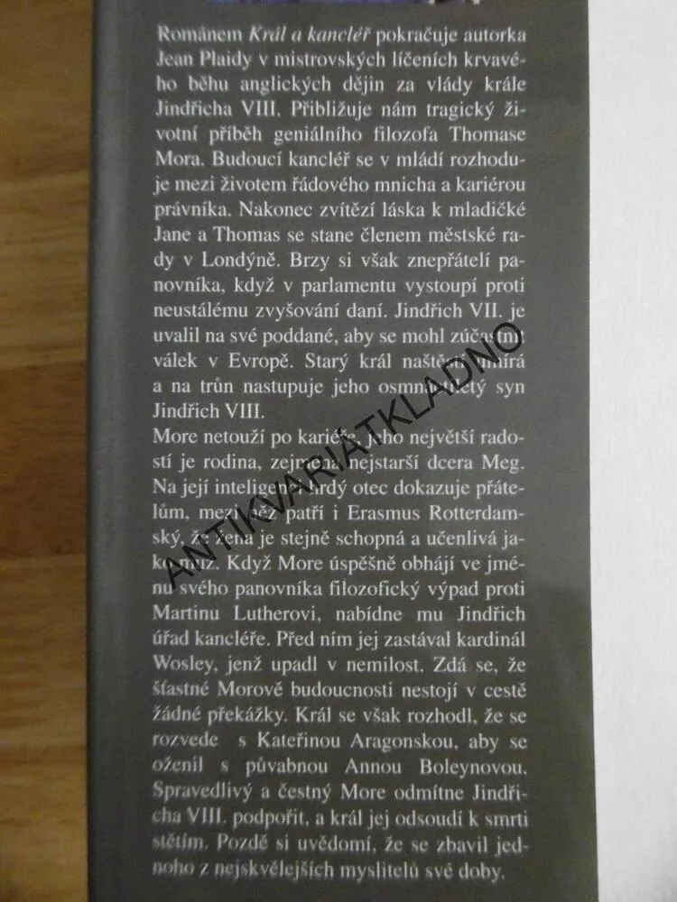 KRÁL A KANCLÉŘ, JEAN PLAIDY, **an