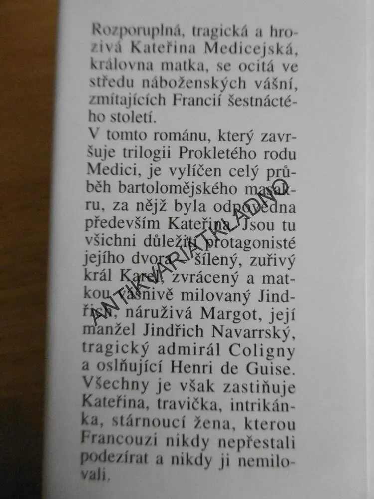 KRÁLOVNA KATEŘINA, PROKLETÝ ROD MEDICI, JEAN PLAIDY, **an