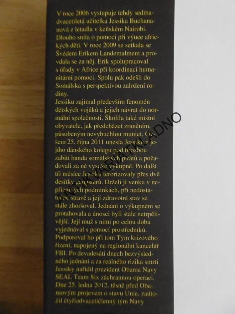 ŽÁDNÁ ŠANCE, JESSICA BUCHANANOVÁ, **an