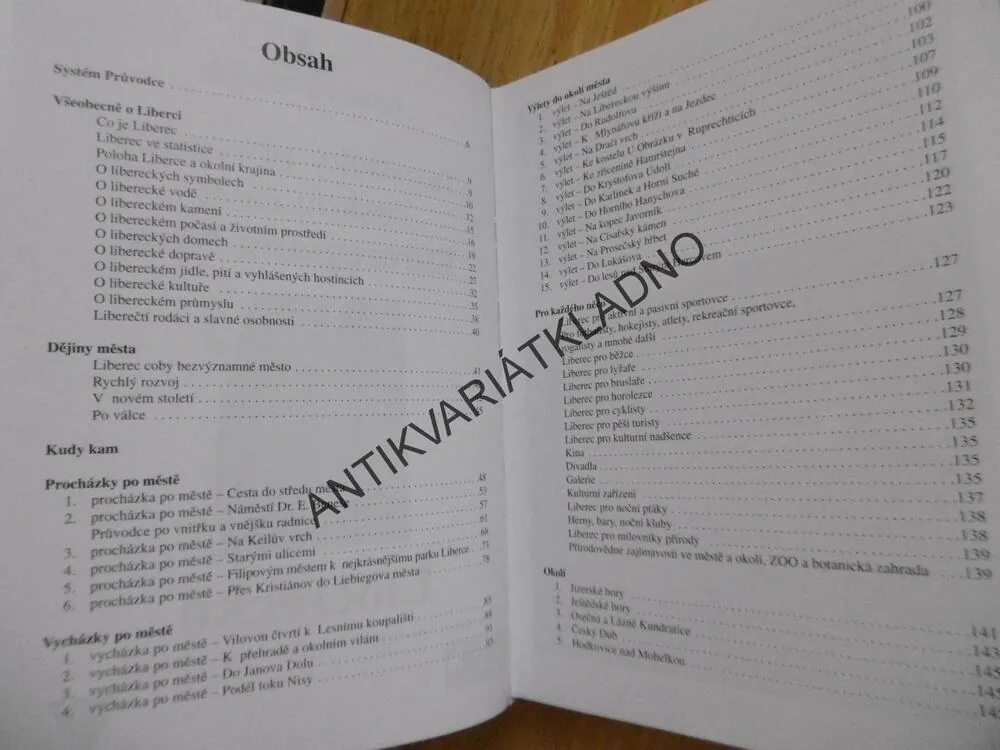 TURISTICKÝ PRŮVODCE - LIBERECKO, **an