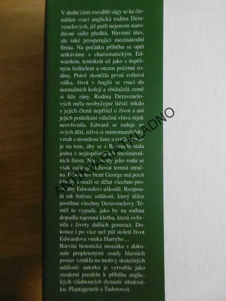 DĚDICOVÉ HAVRANÍHO ÚTESU, BARBARA TAYLOR BRADFORDOVÁ, **an