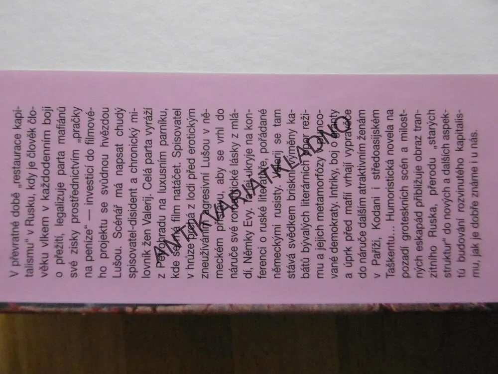 VŠEDNÍ DNY MÉHO HARÉMU, VALERIJ POPOV, **an