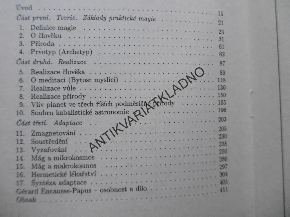 ZÁKLADY PRAKTICKÉ MAGIE, PAPUS, **an