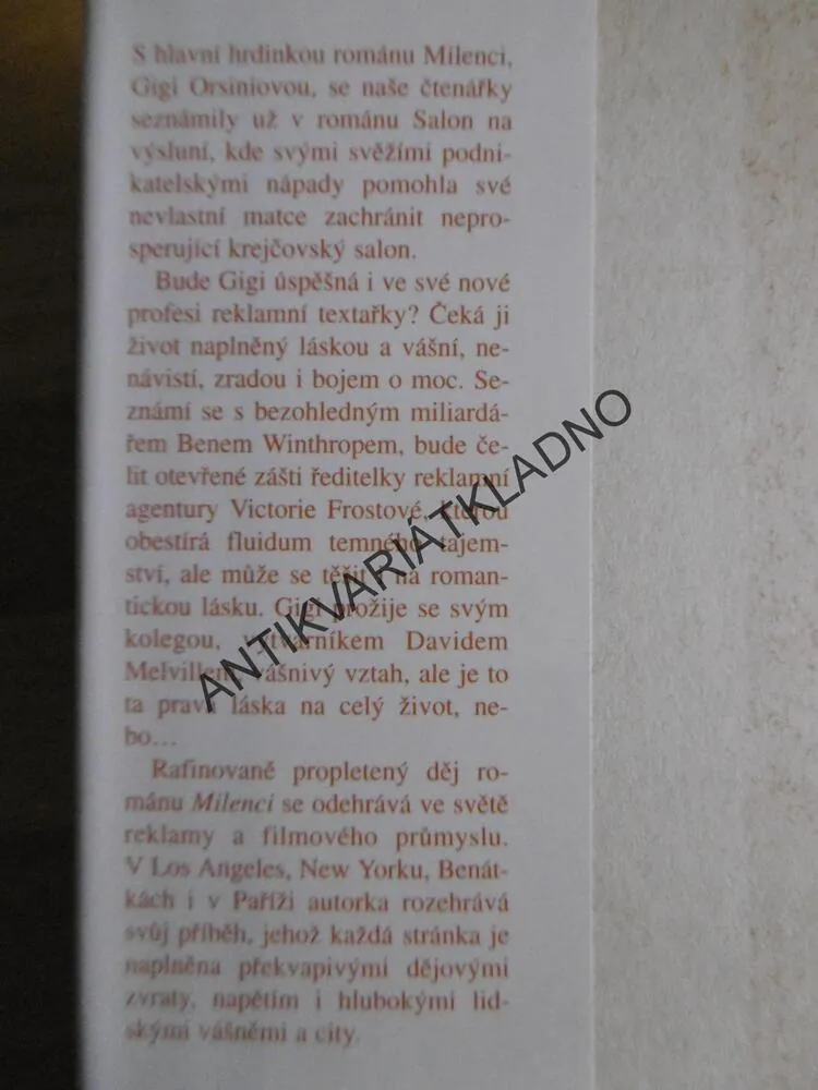 MILENCI, JUDITH KRANTZOVÁ, **an