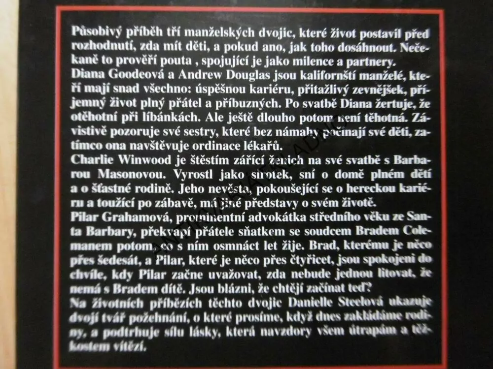 DVOJÍ TVÁŘ, POŽEHNÁNÍ, DANIELLE STEELOVÁ, **an