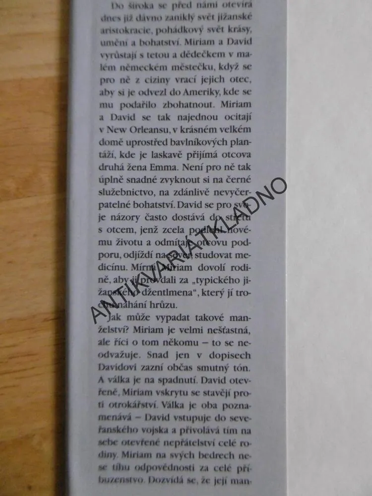 ZAKÁZANÁ LÁSKA, BELVA PLAIN, **an