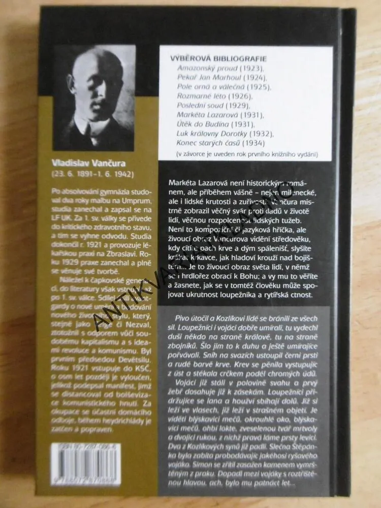 MARKÉTA LAZAROVÁ, VLADISLAV VANČURA, **an