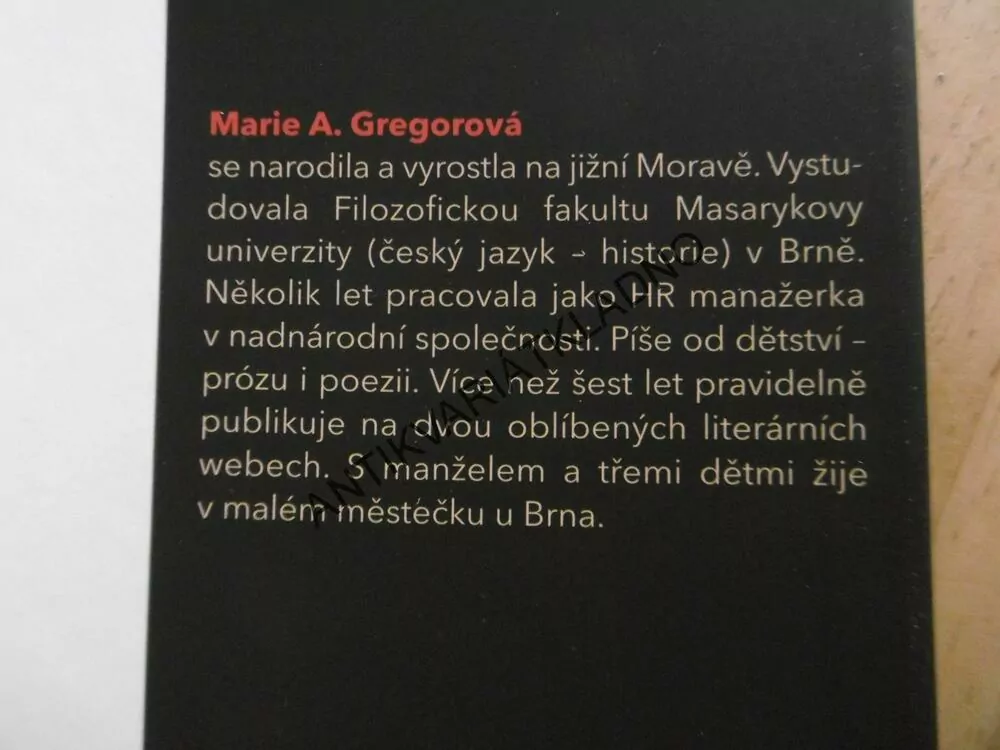 HŘÍŠNÍCI, MARIE A.GREGOROVÁ, **an
