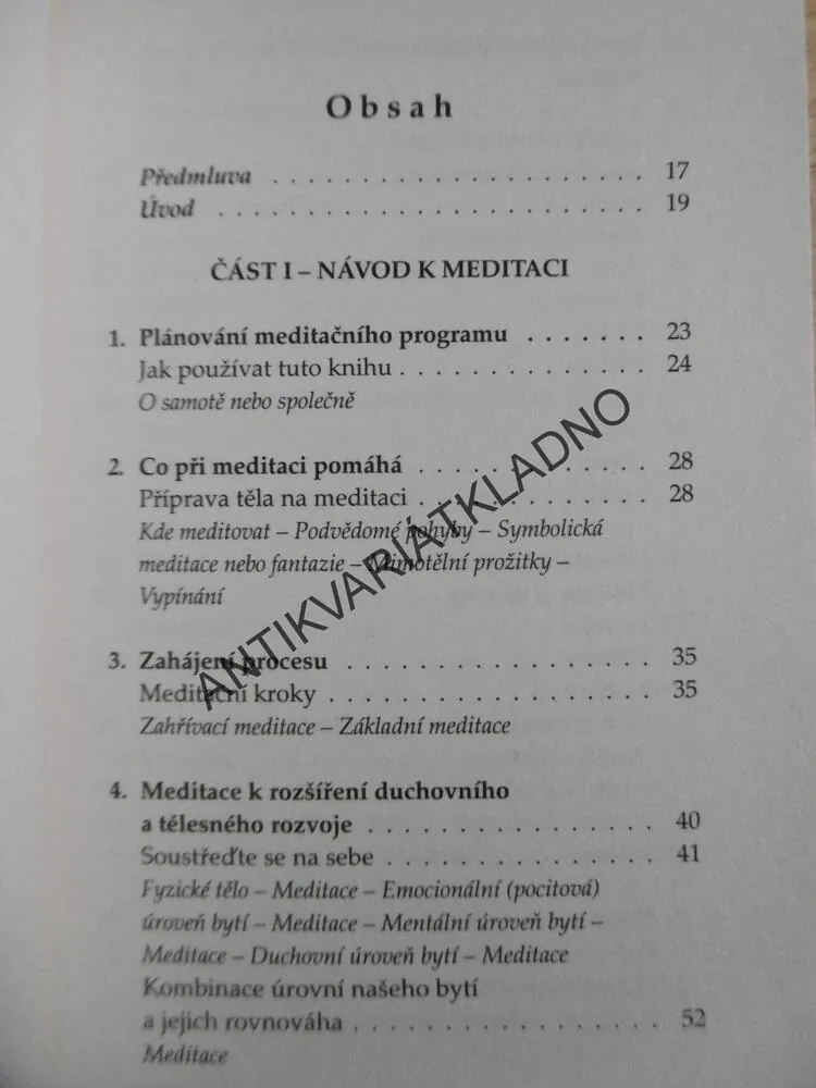 MEDITACE JAKO SPIRITUÁLNÍ TECHNIKA, GENEVIEVE L. PAULSONOVÁ, **an