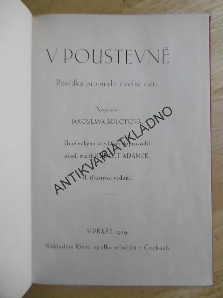 V POUSTEVNĚ, JAROSLAVA ADLOFOVÁ, **an