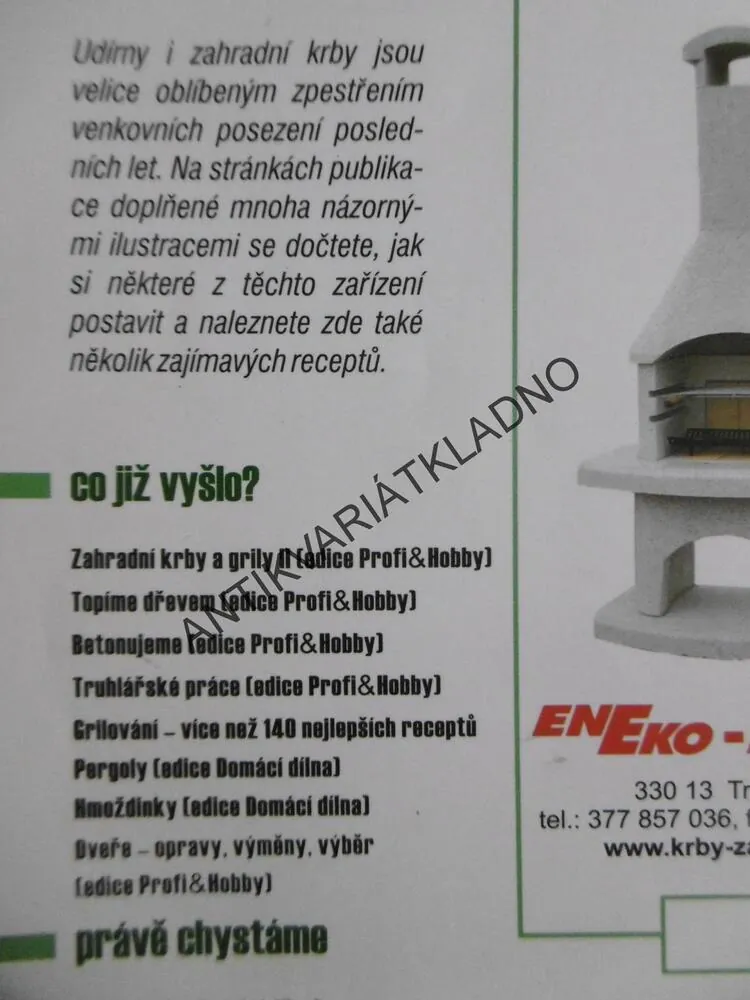 UDÍRNY A ZAHRADNÍ KRBY, VÁCLAV VLK, **an