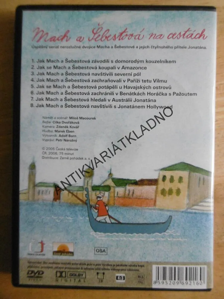 MACH A ŠEBESTOVÁ NA CESTÁCH, DVD FILM