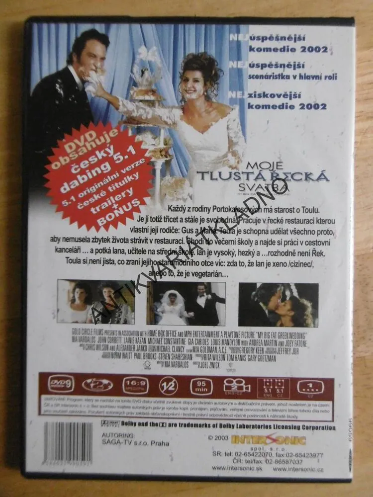 MOJE TLUSTÁ ŘECKÁ SVATBA, DVD FILM