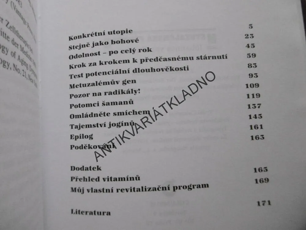 METUZALÉMSKÁ FORMULE, KLÍČ K VĚČNÉ MLADOSTI, JOHANNES VON BUTTLAR, **an