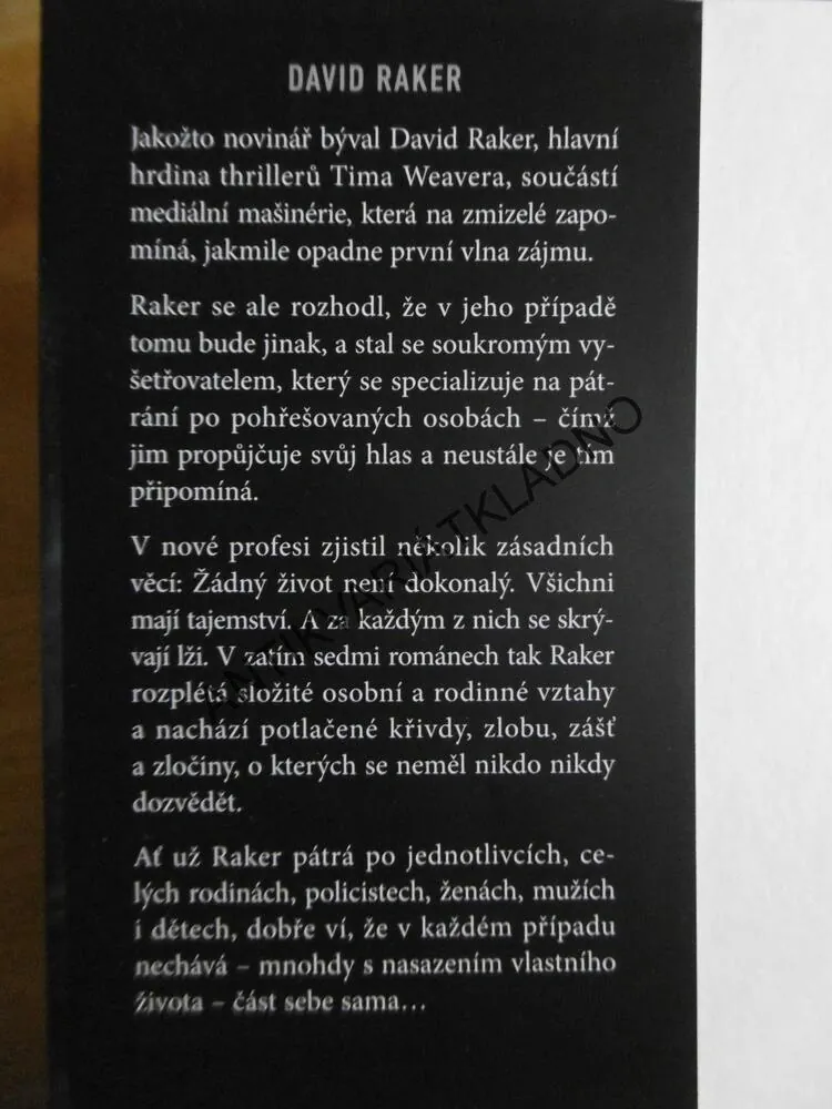 NENÍ CESTY ZPĚT, TIM WEAVER, **an