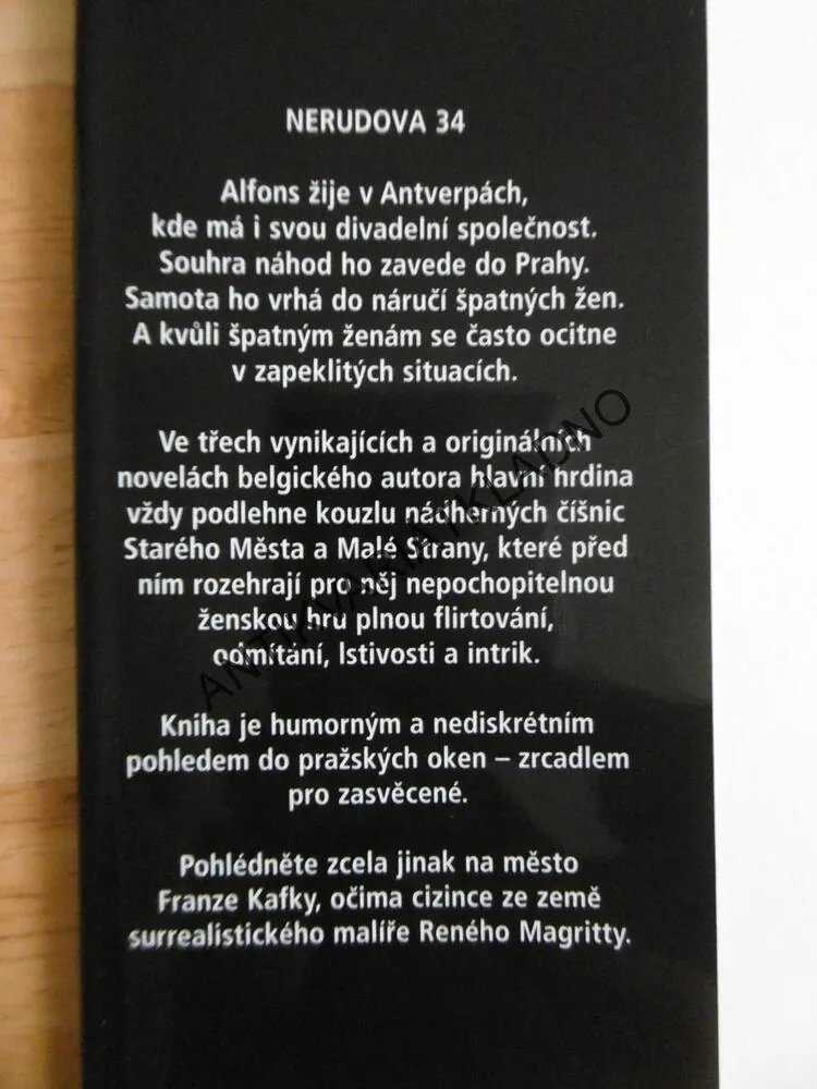 NERUDOVA 34, FONS MONTEVIRGENES autogram s věnováním autora, **an