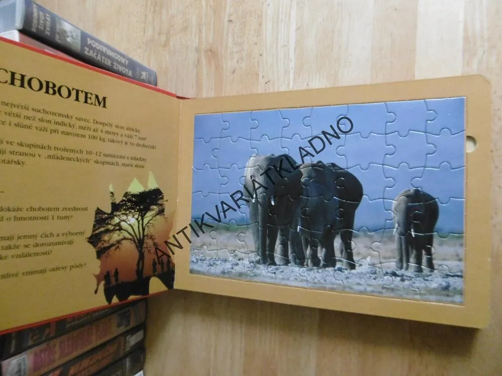 SLONI, POZNÁVÁME S PUZZLE, **an