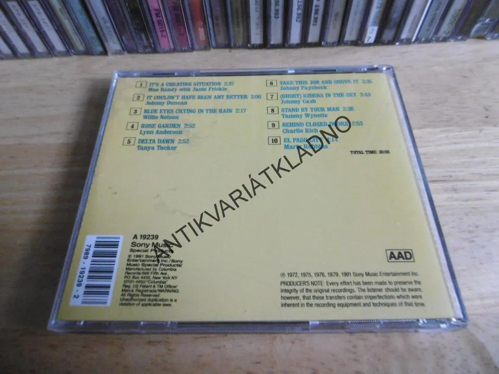 THE BEST OF COUNTRY MUSIC, CD HUDBA