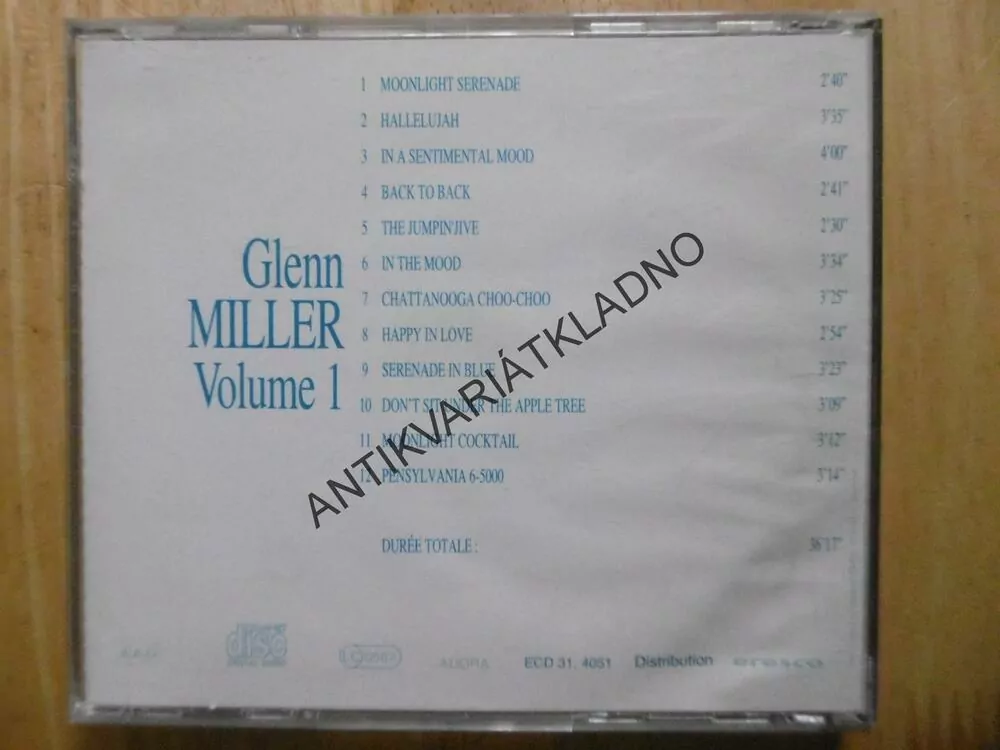 GLENN MILLER, VOLUME 1, CD HUDBA