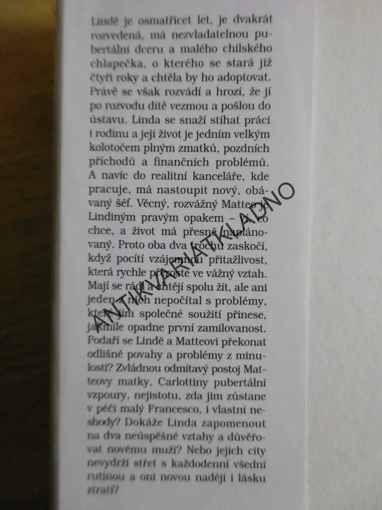 BŘÍMĚ VZPOMÍNEK, MARIA VENTURI, **an