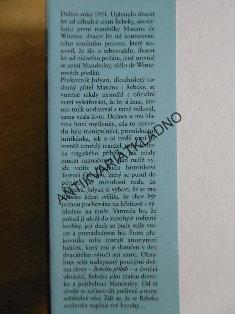 REBEČIN PŘÍBĚH, SALLY BEAUMAN, **an
