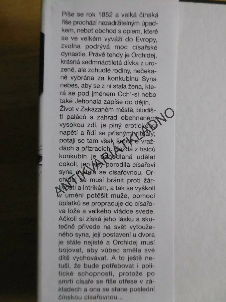 CÍSAŘOVNA ORCHIDEJ, ANCHEE MINOVÁ, **an