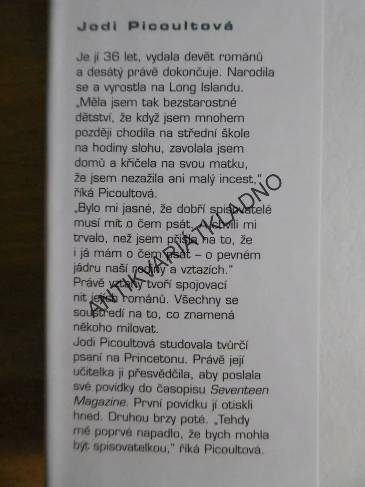 AŽ NA KONEC VŠECH DNÍ, JODI PICOULTOVÁ, **an