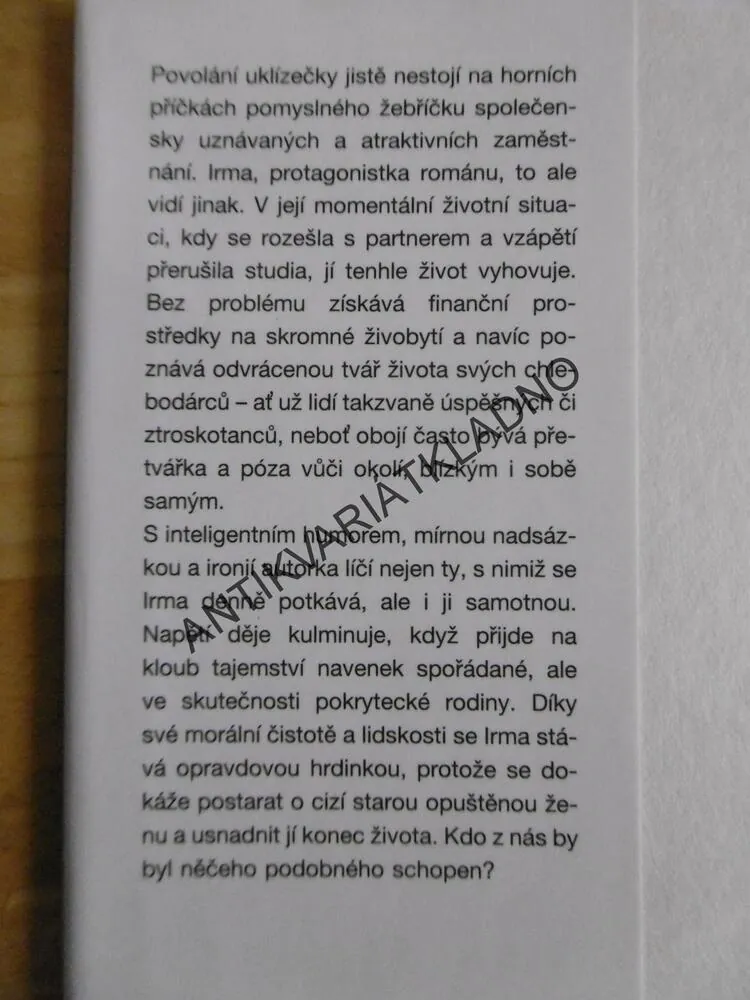 OSTROV UKLÍZEČEK, MILENA MOSEROVÁ, **an