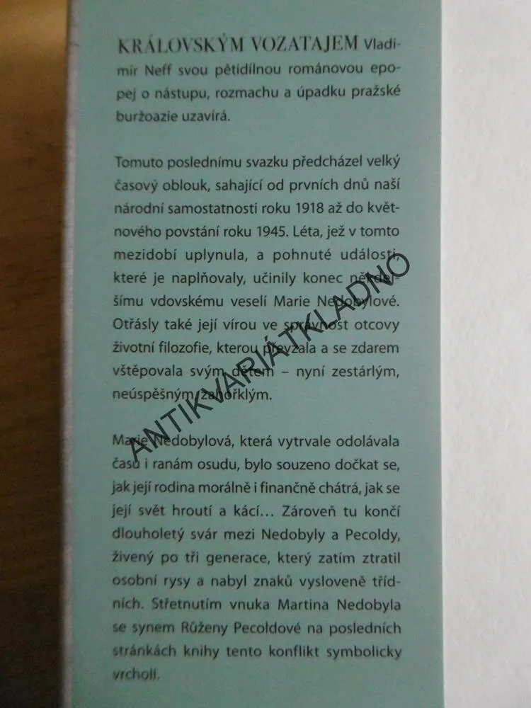 KRÁLOVSKÝ VOZATAJ, VLADIMÍR NEFF, **an
