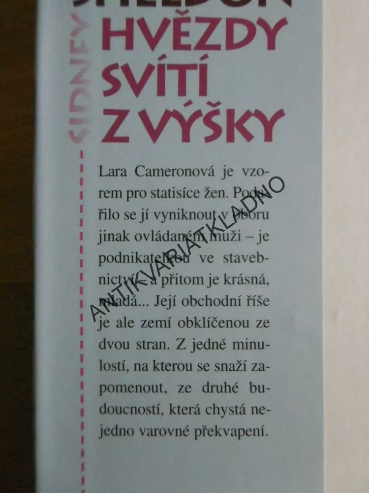 HVĚZDY SVÍTÍ Z VÝŠKY, SIDNEY SHELDON, **an