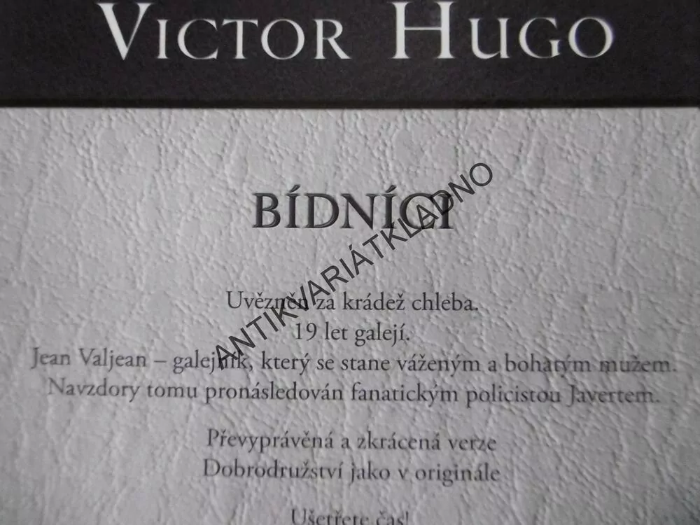 BÍDNÍCI, VICTOR HUGO, **an