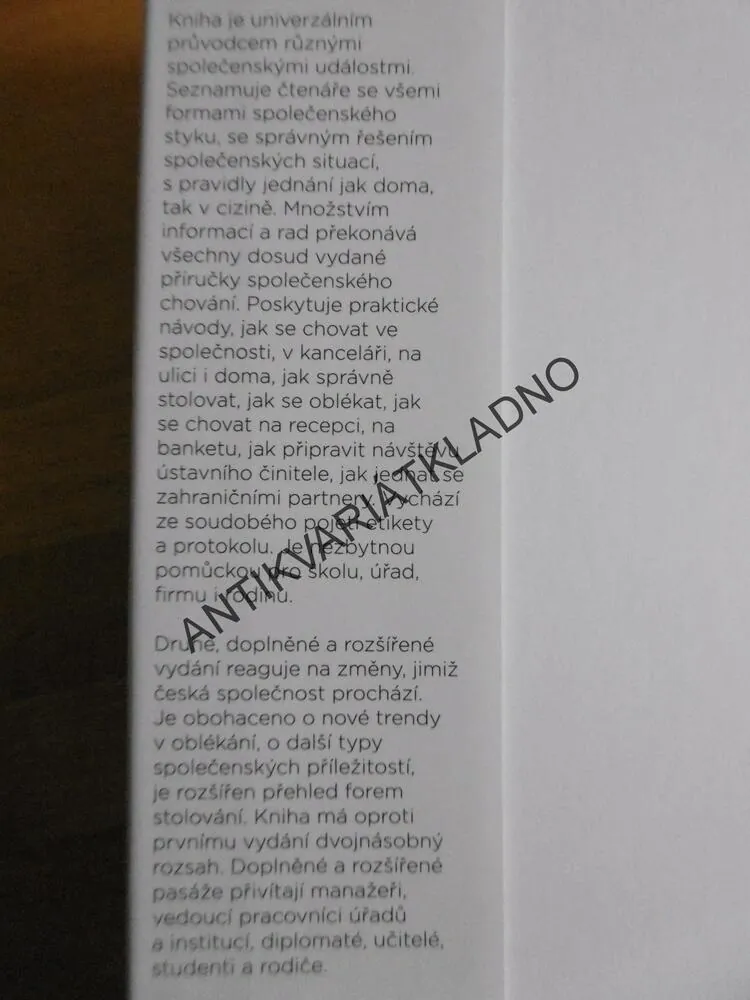NOVÁ VELKÁ KNIHA ETIKETY, LADISLAV ŠPAČEK, **an